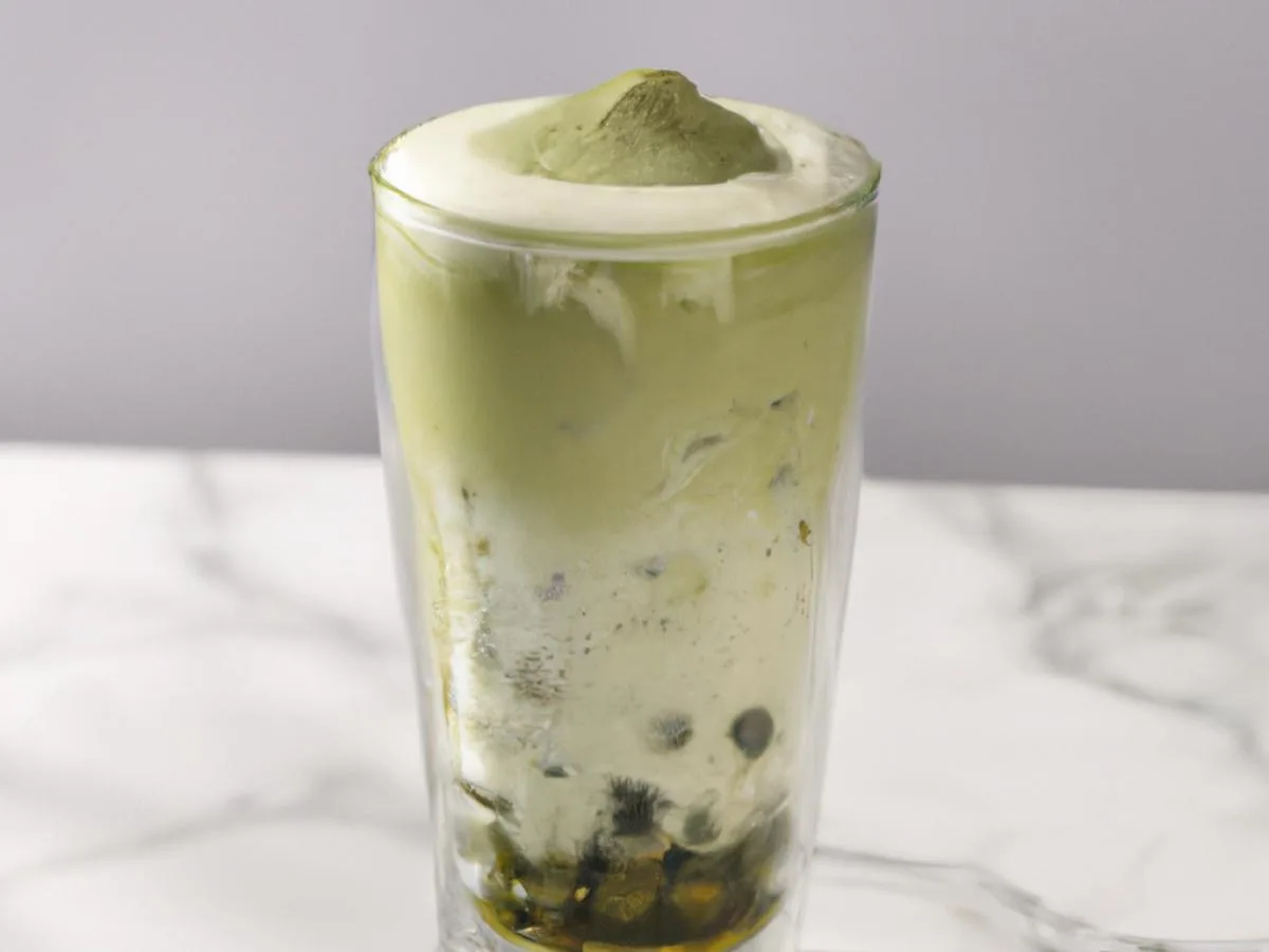 Green Tea Latte with Boba Green Tea Latte with Boba