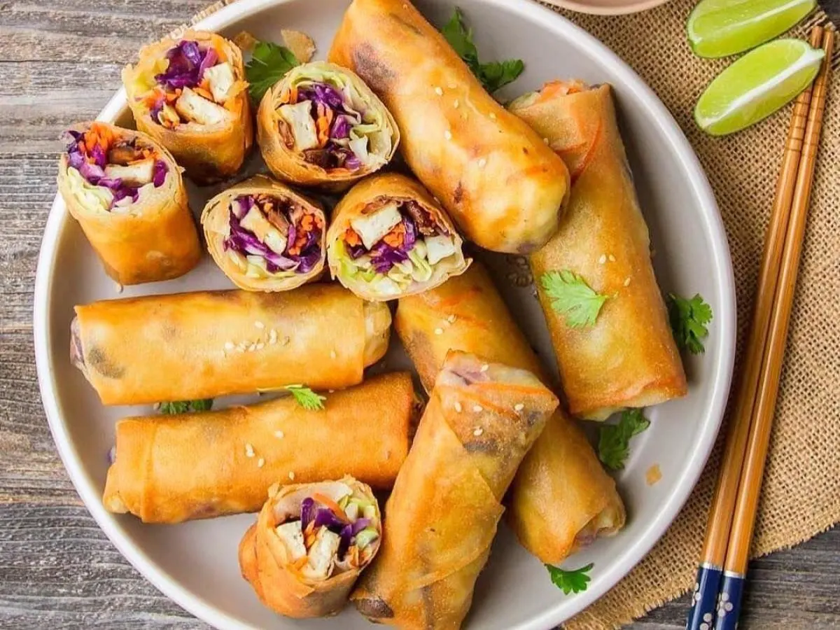 Crispy Veggie Spring Rolls