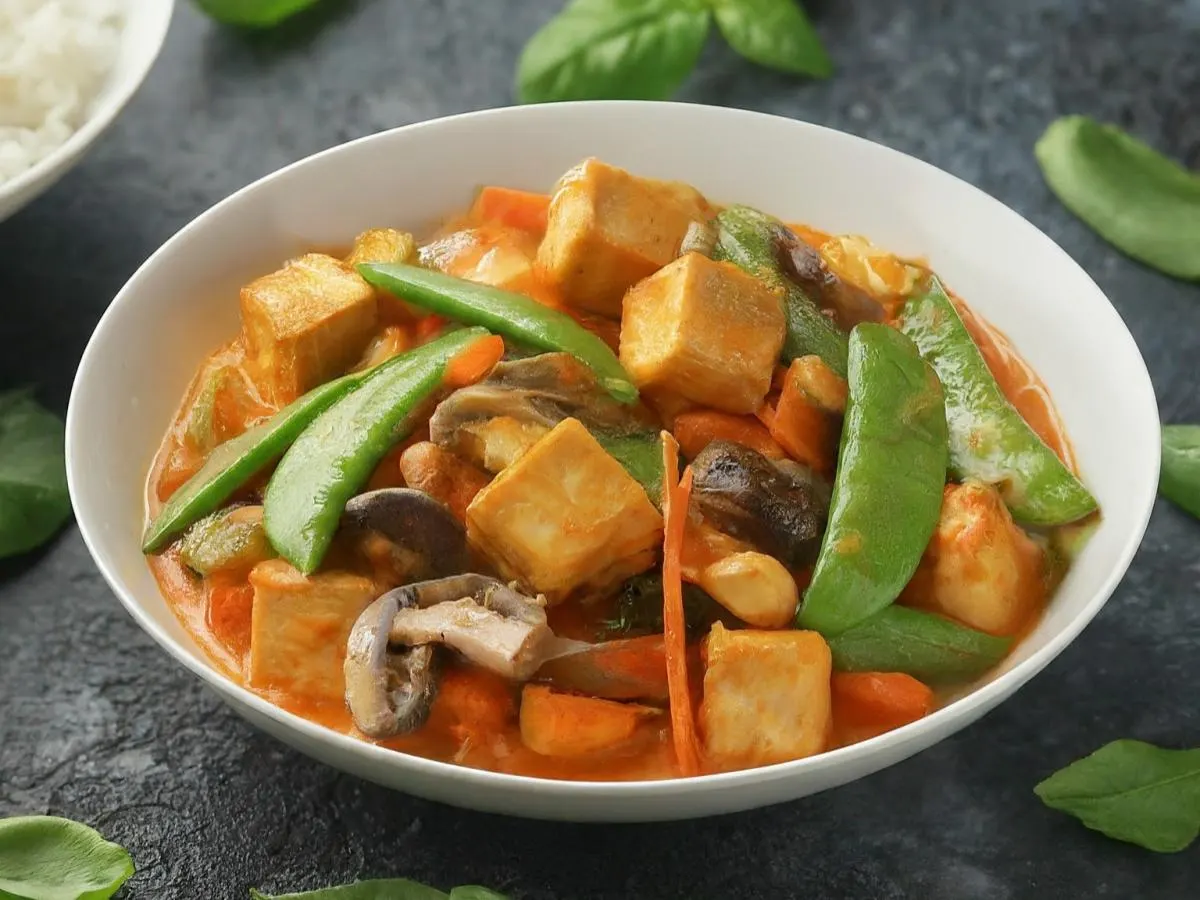 Vegan Red Curry Tofu