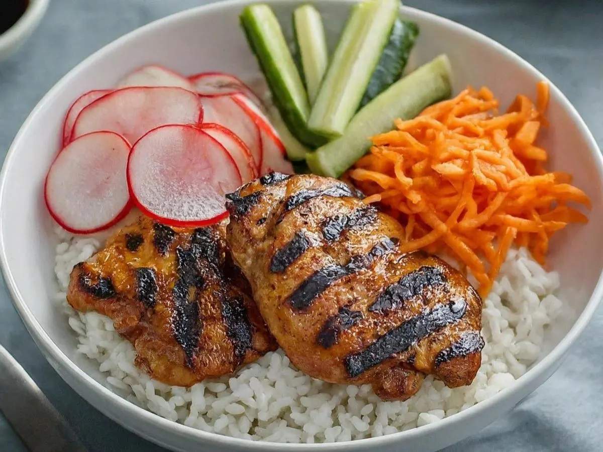 [Special Diet] - Grilled Lemongrass Chicken & Rice (NO Garlic /Shallots/Allium)