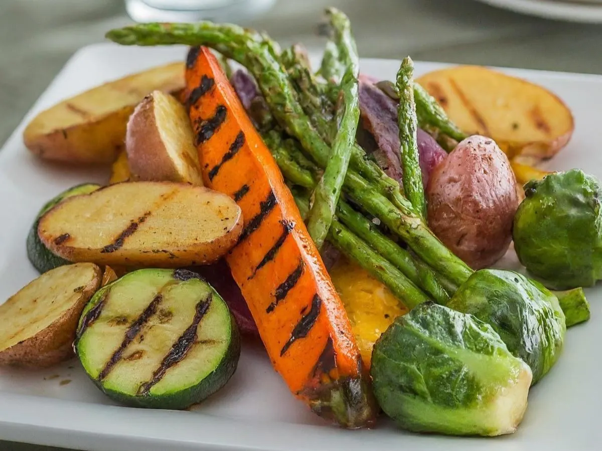 Grilled Vegetables with Potatoes & Brussels Sprouts Grilled Vegetables with Potatoes & Brussels Sprouts