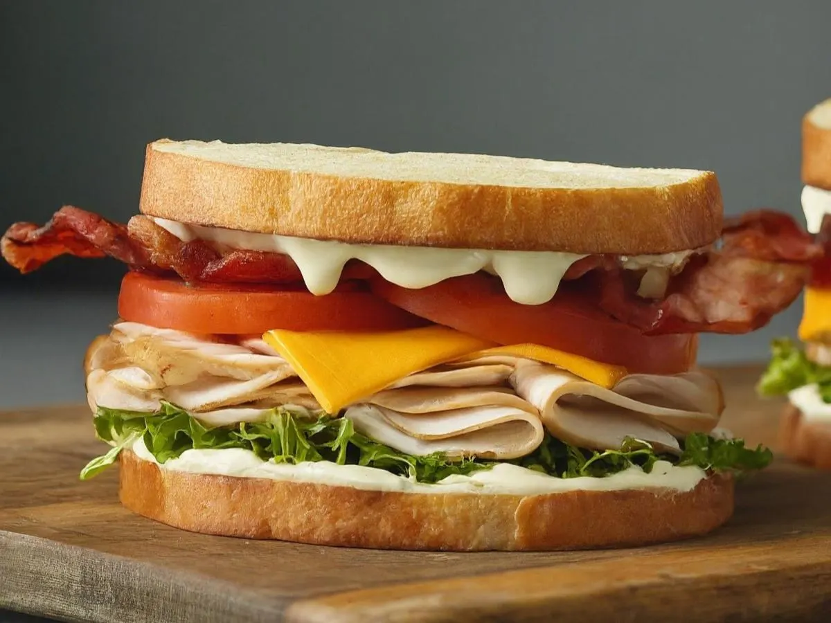 Turkey Bacon Club Sandwich Turkey Bacon Club Sandwich