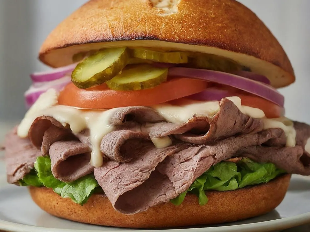 Roast Beef and Cheese Sandwich Roast Beef and Cheese Sandwich