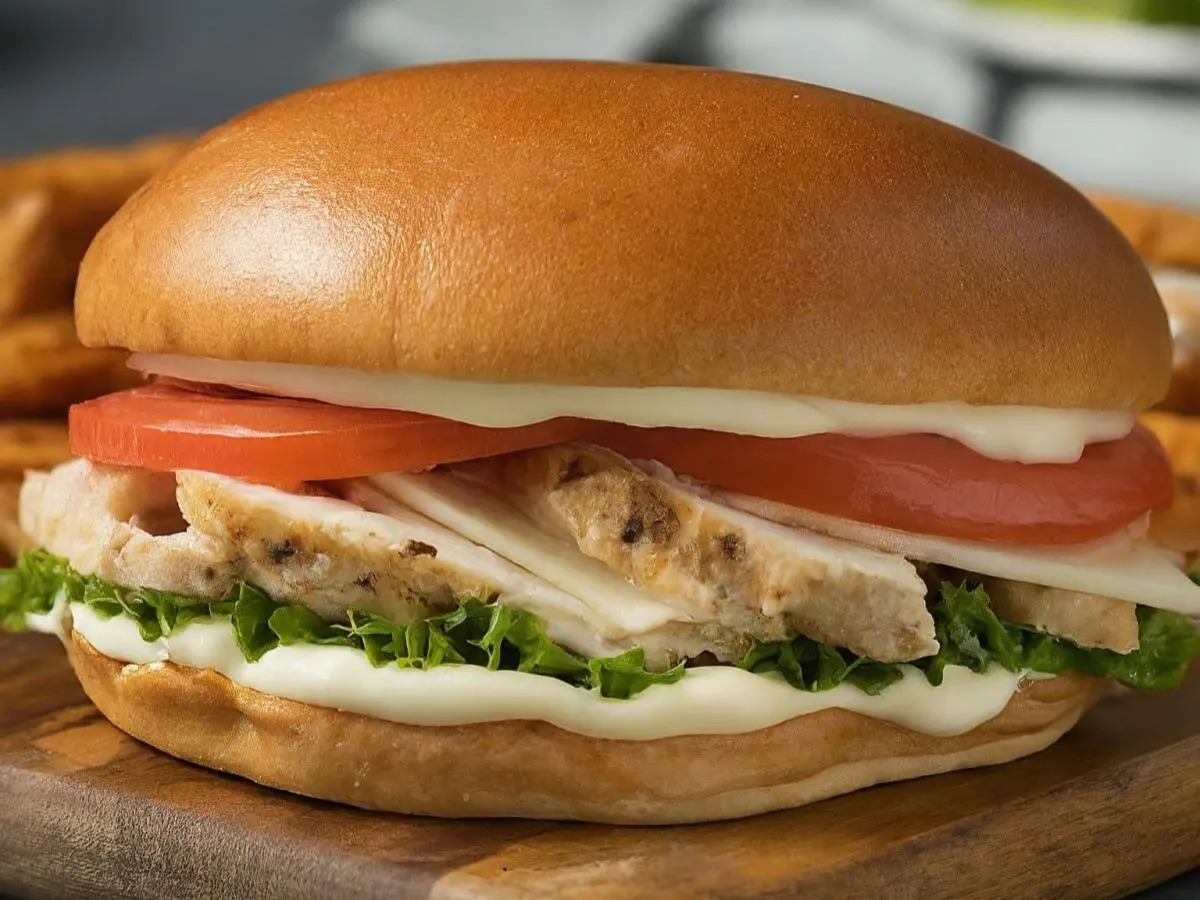 Gluten Free Roasted Chicken and Provolone Sandwich Gluten Free Roasted Chicken and Provolone Sandwich