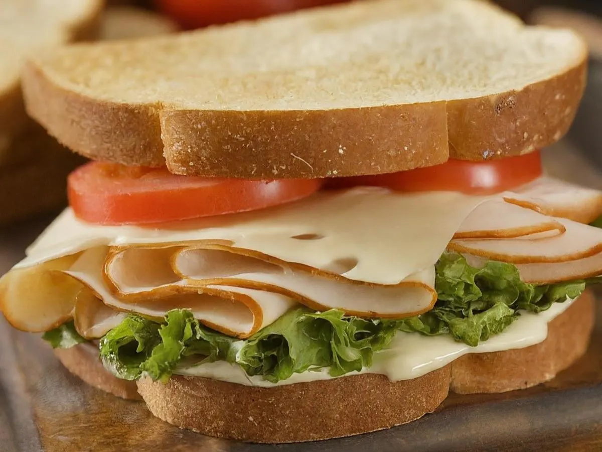 Gluten Free Smoked Turkey and Swiss Sandwich Gluten Free Smoked Turkey and Swiss Sandwich