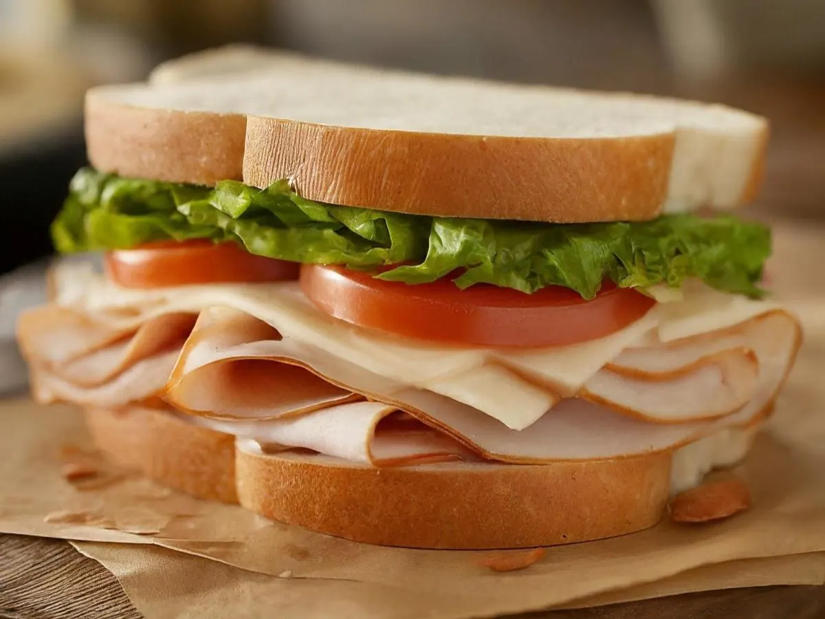 Smoked Turkey and Swiss Sandwich Smoked Turkey and Swiss Sandwich