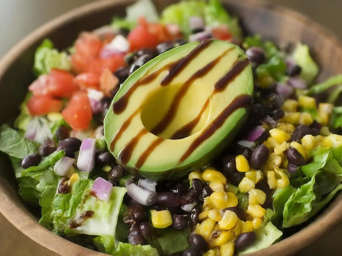 Santa Fe Salad with Avocado and Balsamic Vinaigrette Santa Fe Salad with Avocado and Balsamic Vinaigrette