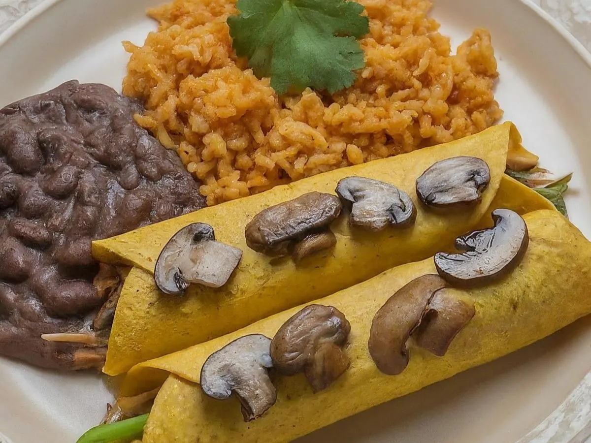 Vegan Flautas Plate Vegan Flautas Plate