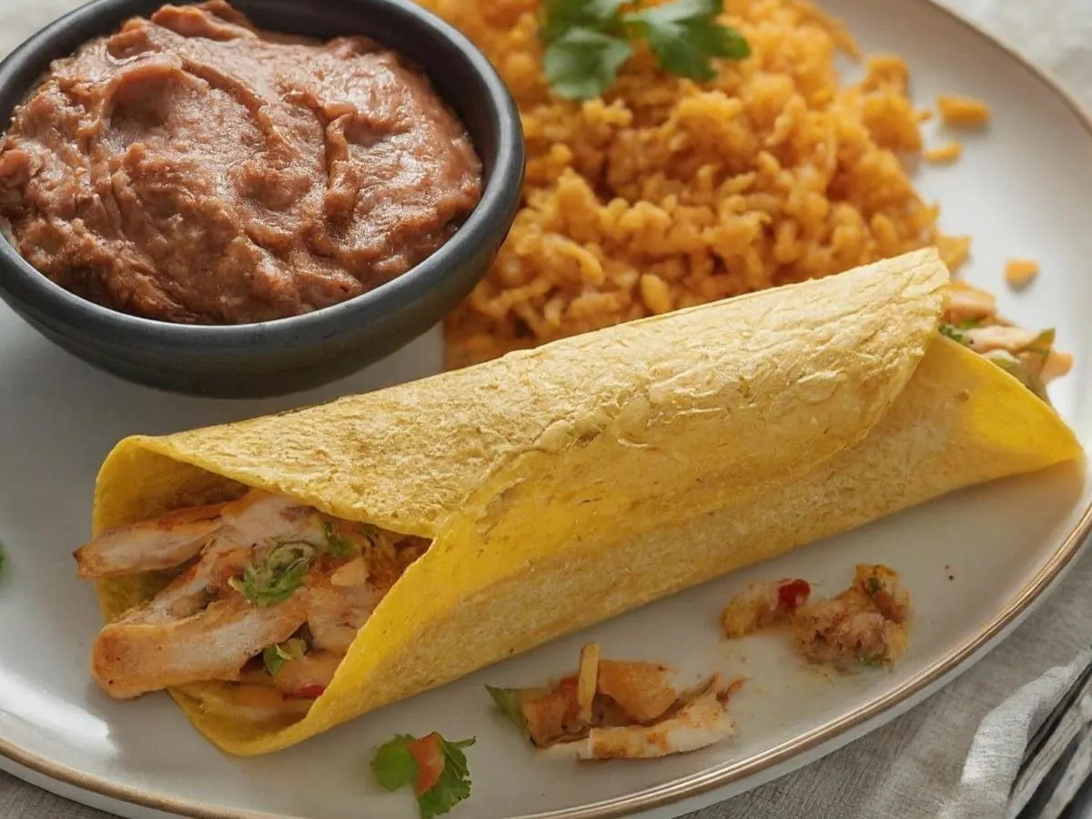 Chicken Flautas Plate Chicken Flautas Plate