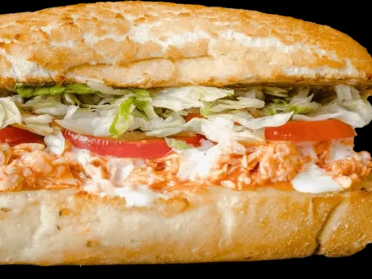 Dairy-Free Hot Momma Huda Sandwich with Dutch Crunch and Side Salad Combo Dairy-Free Hot Momma Huda Sandwich with Dutch Crunch and Side Salad Combo