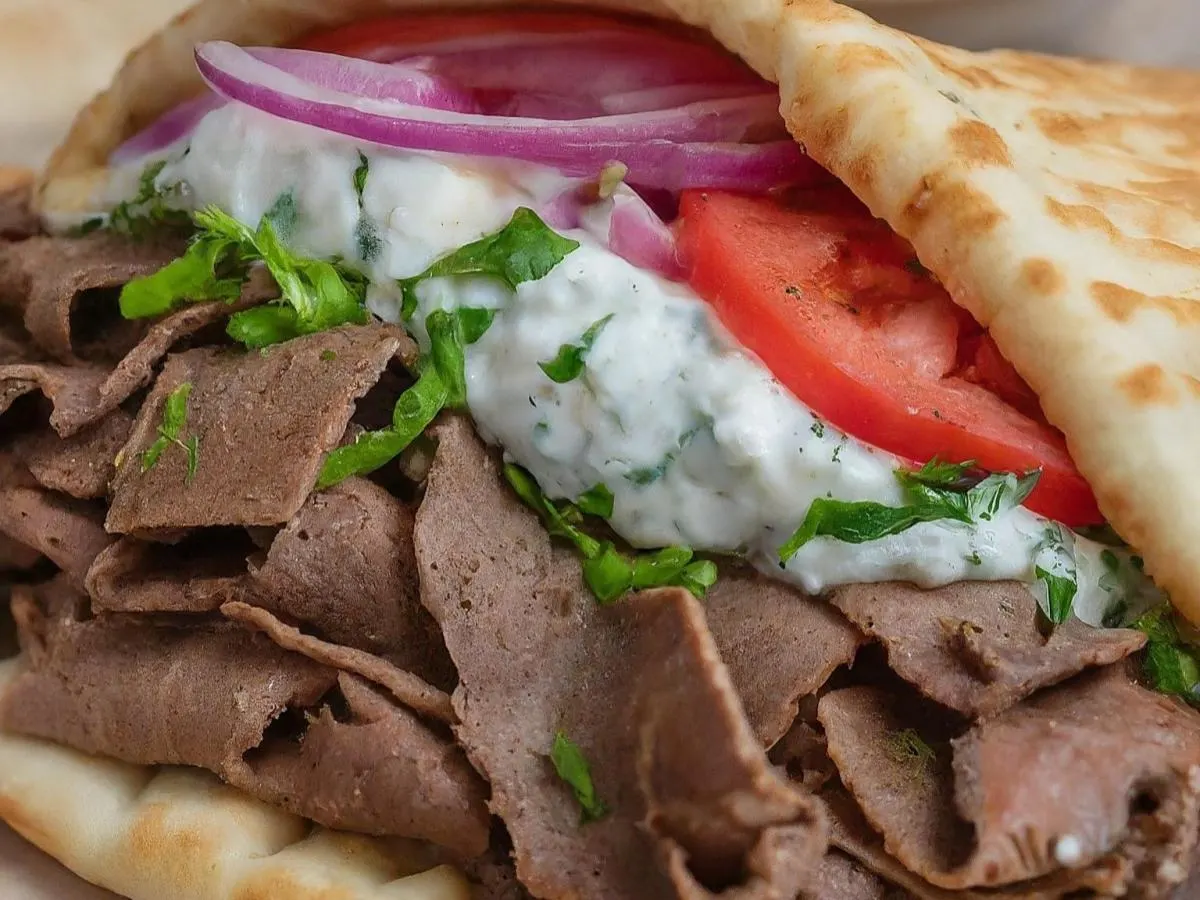 Beef and Lamb Gyro Plate Beef and Lamb Gyro Plate