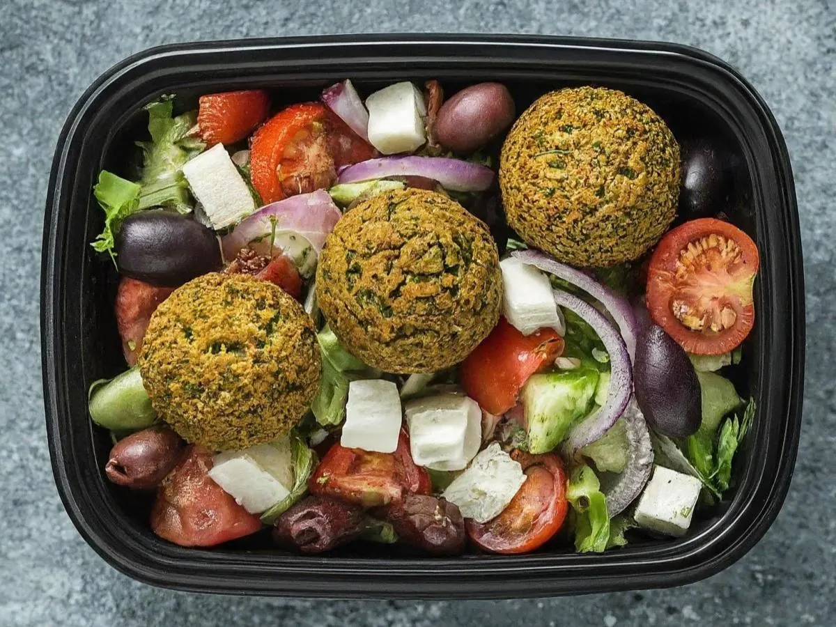 Falafel Greek Salad Falafel Greek Salad