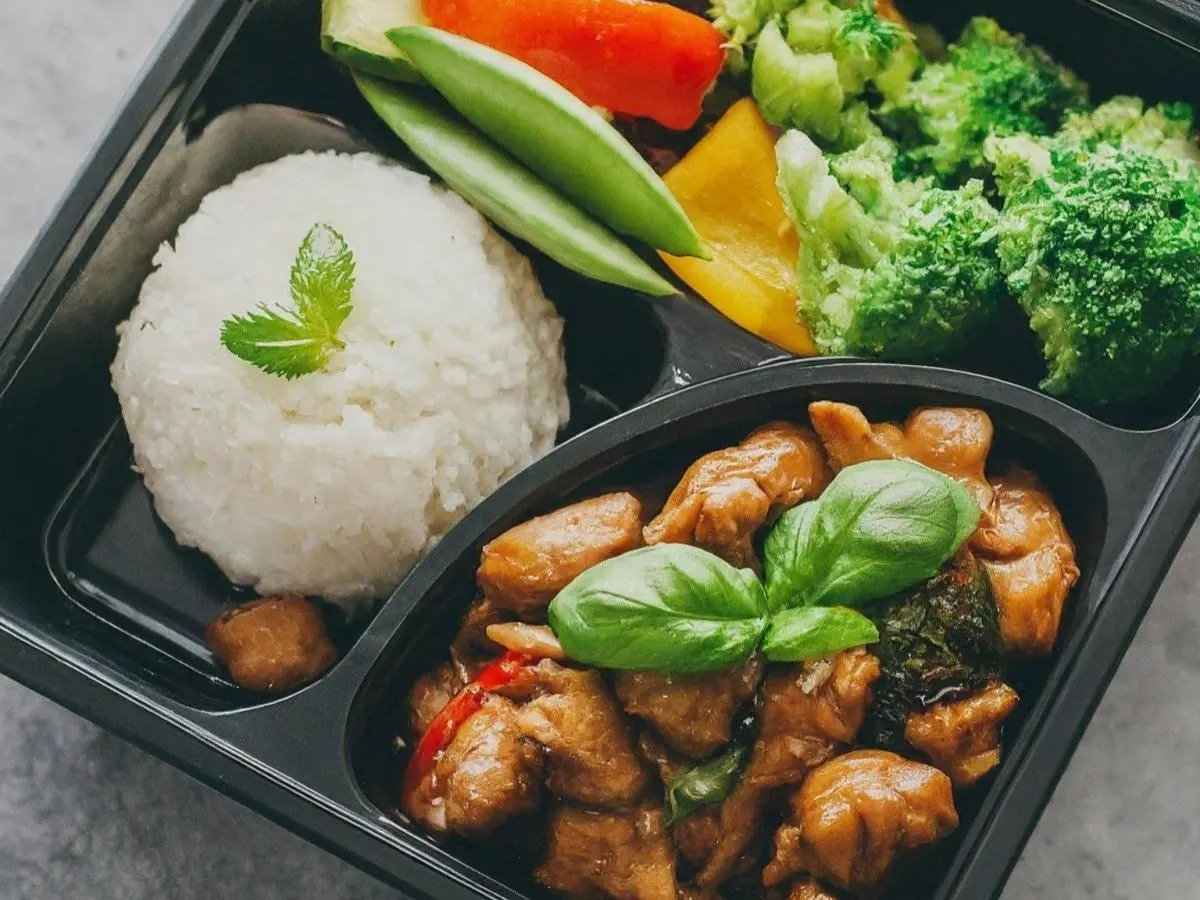 Adobo Chicken with Veggies and Rice Adobo Chicken with Veggies and Rice
