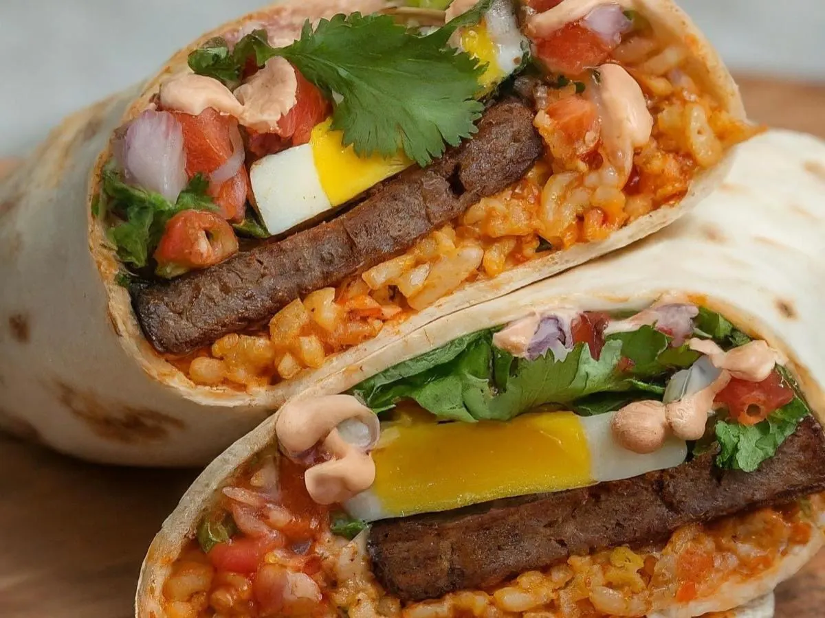 Vegetarian Korean Wrap Vegetarian Korean Wrap