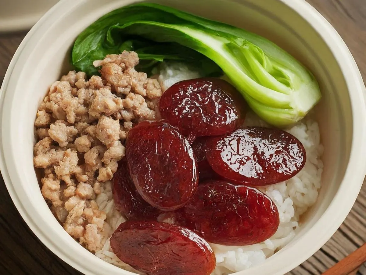 Taiwanese Sausage over Rice Taiwanese Sausage over Rice