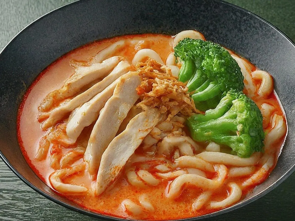 Mala Chicken Udon with Traditional Malatang Broth Mala Chicken Udon with Traditional Malatang Broth