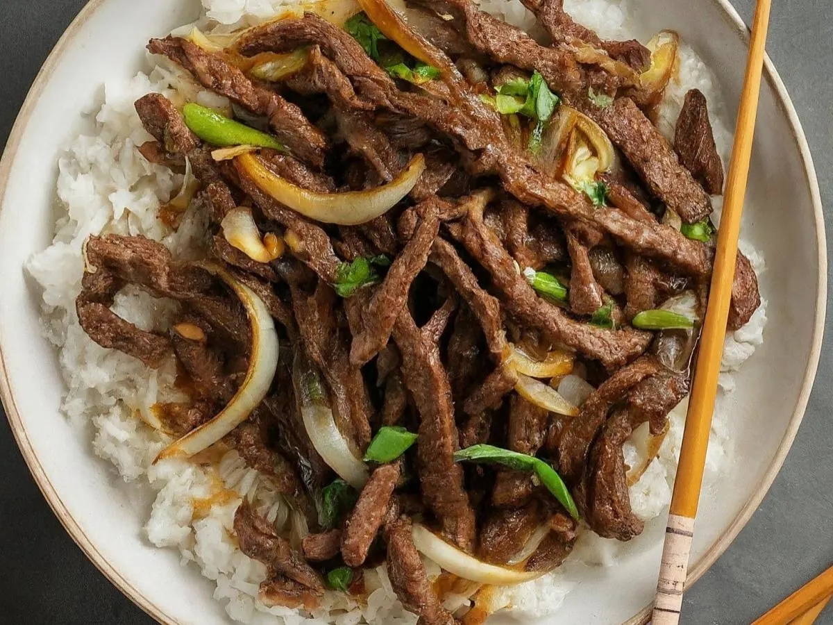 Mongolian Beef and Rice
