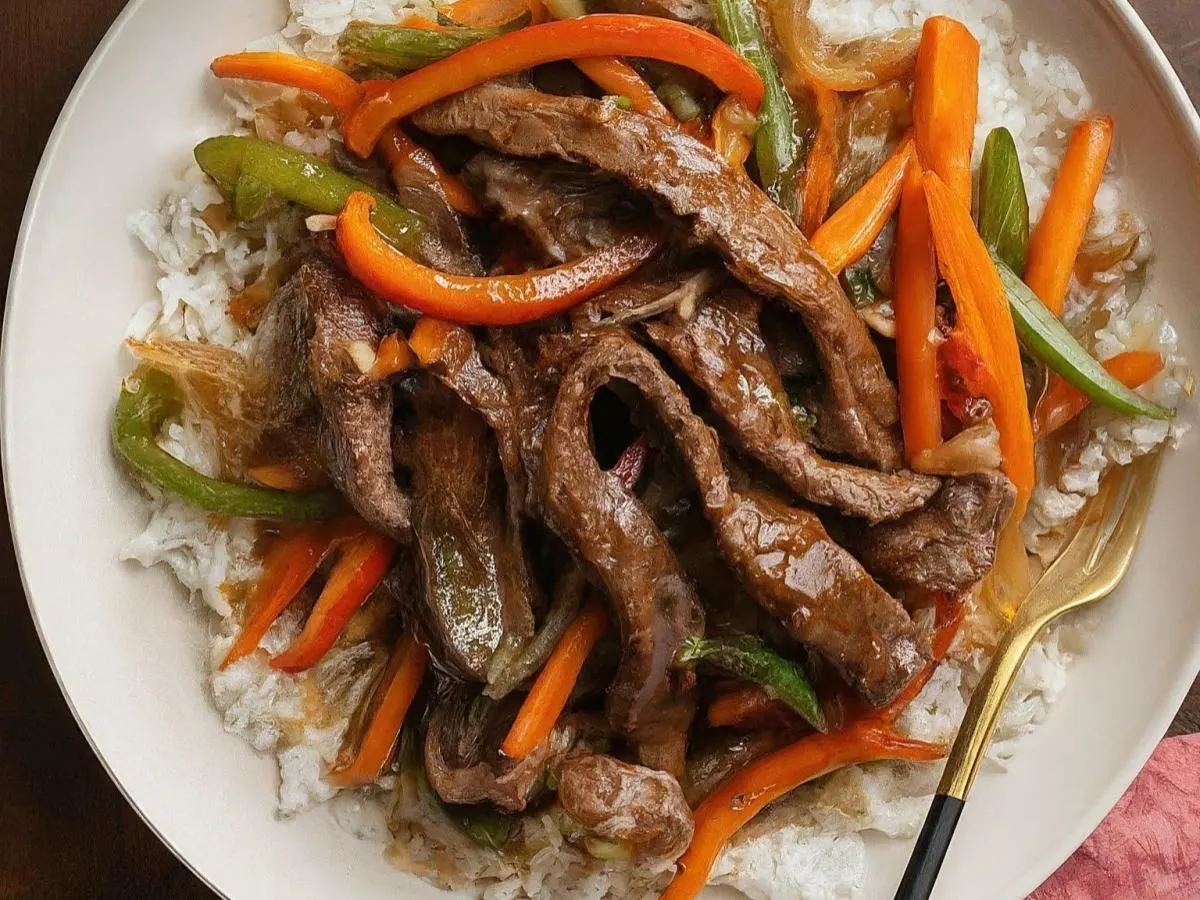 Pepper Steak and Rice