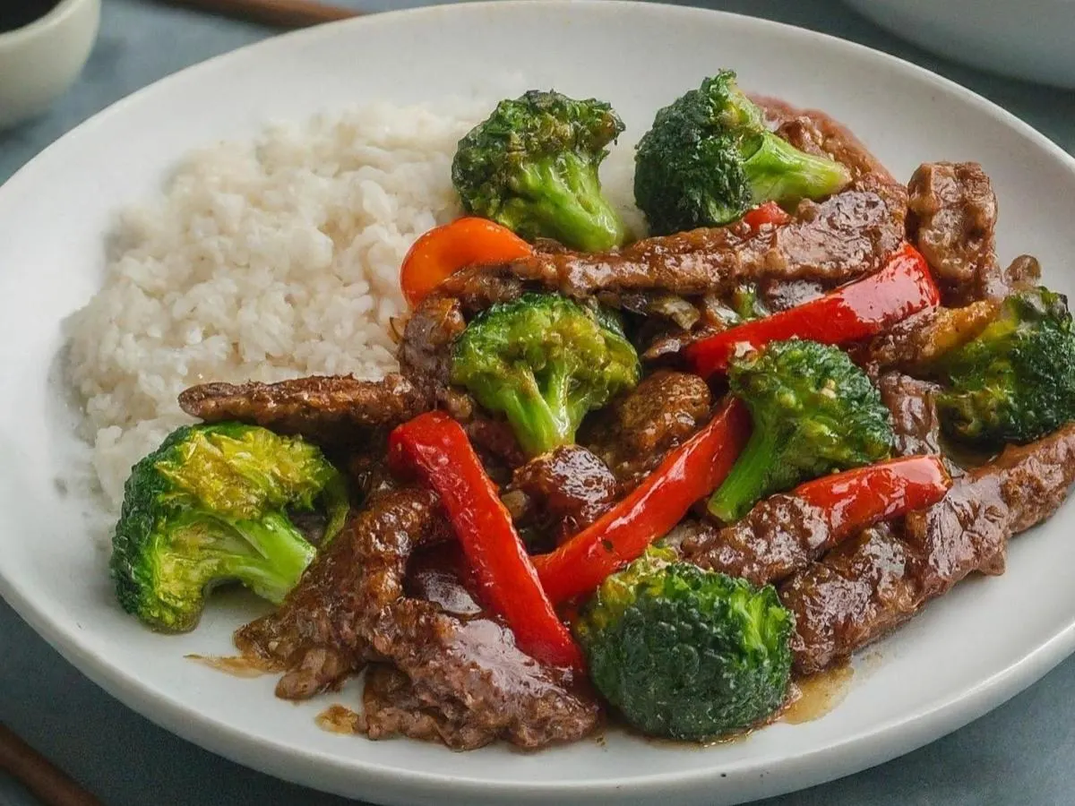 Crispy Mandarin Beef and Rice