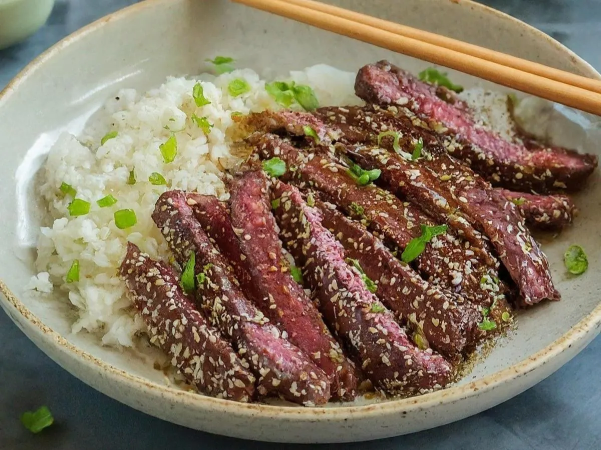 Sesame Beef and Rice