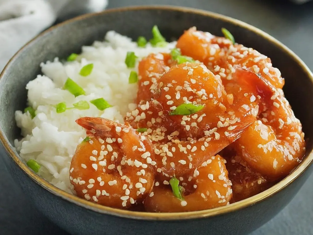 Sesame Shrimp and Rice