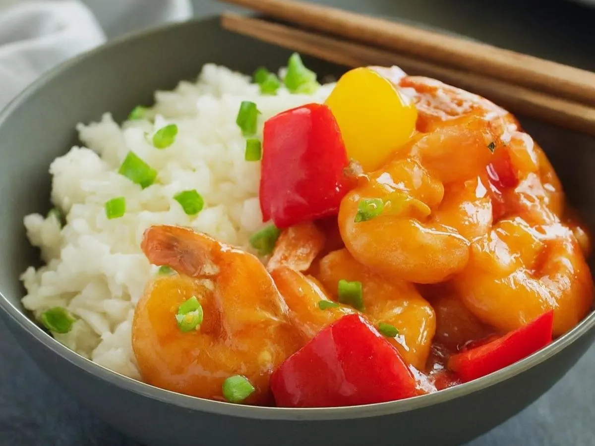 Sweet and Sour Shrimp and Rice