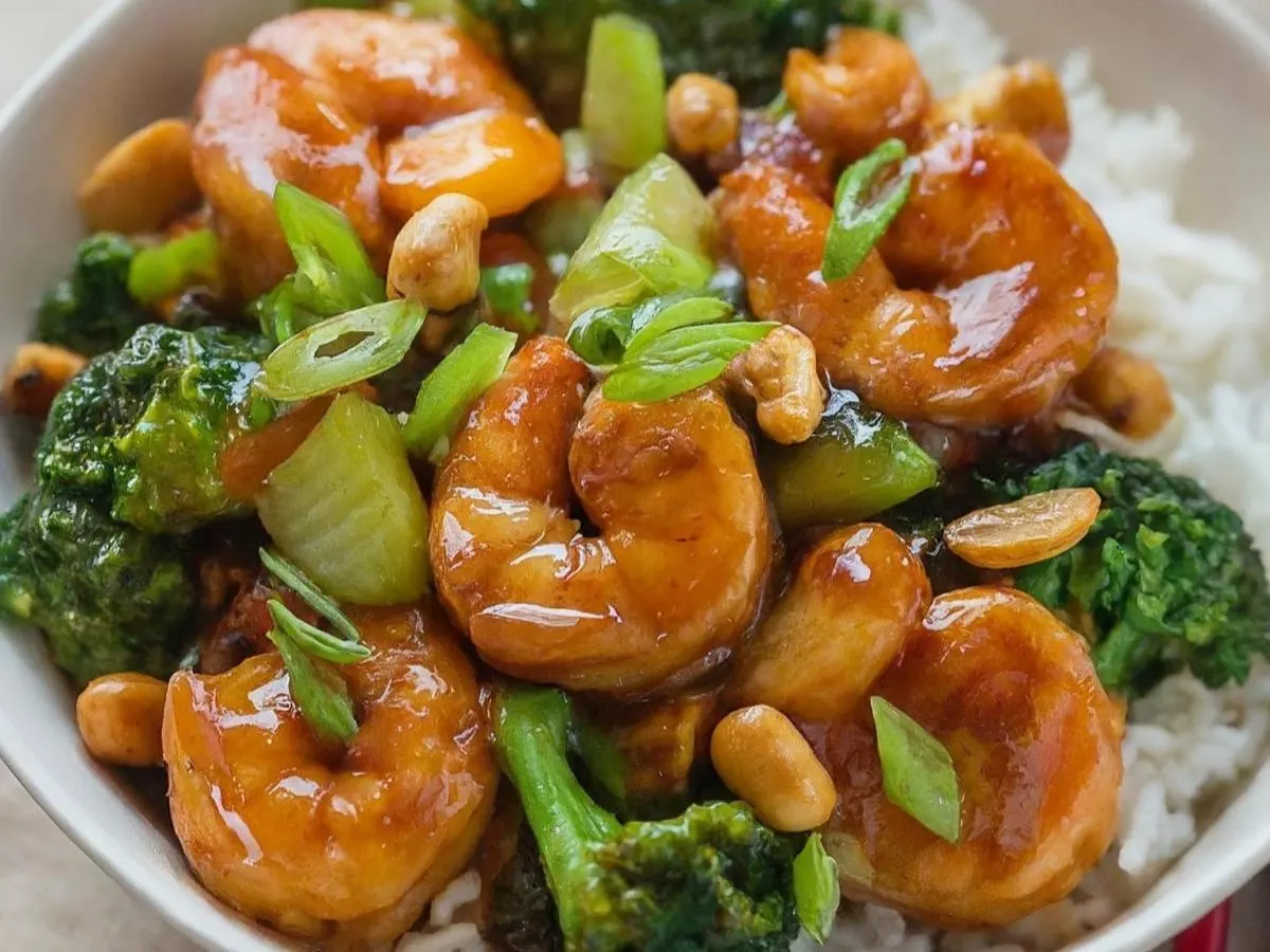 Kung Pao Shrimp and Rice