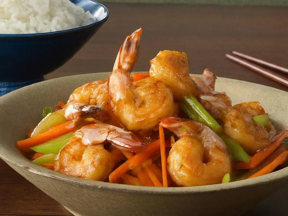 Szechuan Shrimp and Rice