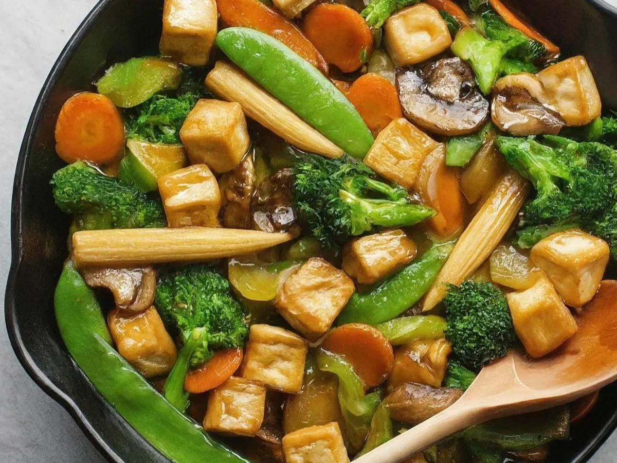 Light Carb Tofu with Mixed Vegetables