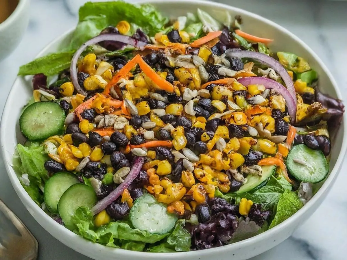 Vegan Fiesta Black Bean Entree Salad Vegan Fiesta Black Bean Entree Salad