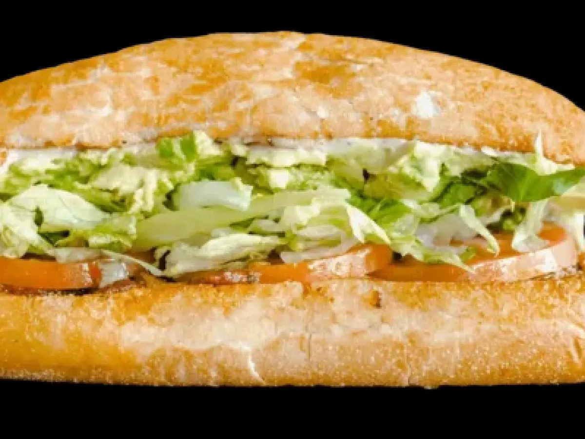 Reading Rainbow Sandwich on Dutch Crunch With Fruit Salad Reading Rainbow Sandwich on Dutch Crunch With Fruit Salad