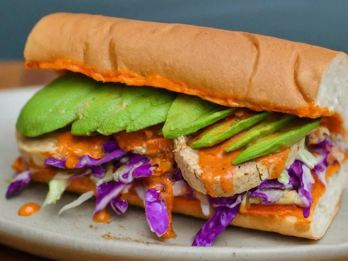 My Vegan Sister Sandwich with Dutch Crunch and Side Salad Combo My Vegan Sister Sandwich with Dutch Crunch and Side Salad Combo