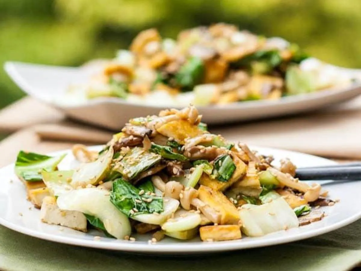 Tofu with Bok Choy and Shiitake Mushrooms Tofu with Bok Choy and Shiitake Mushrooms