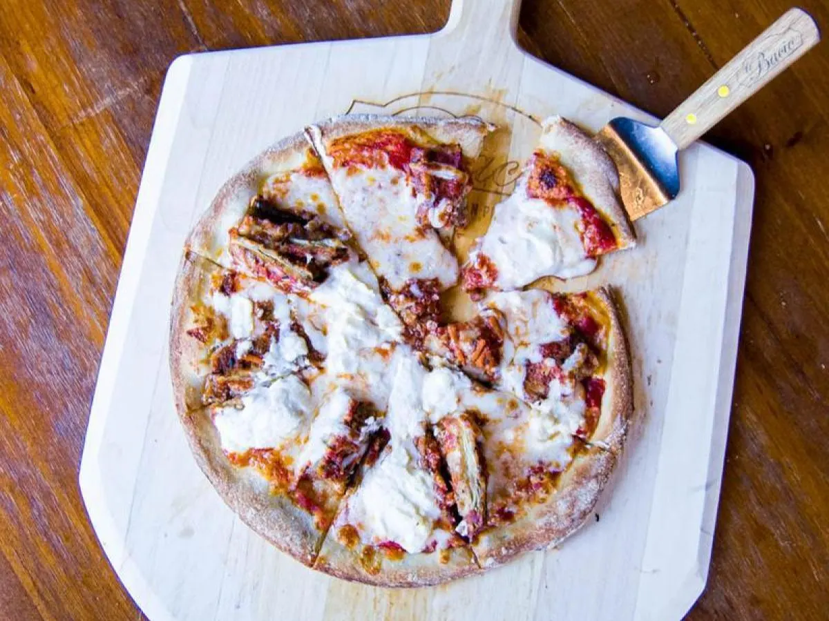 Large Eggplant Parmesan Pizza