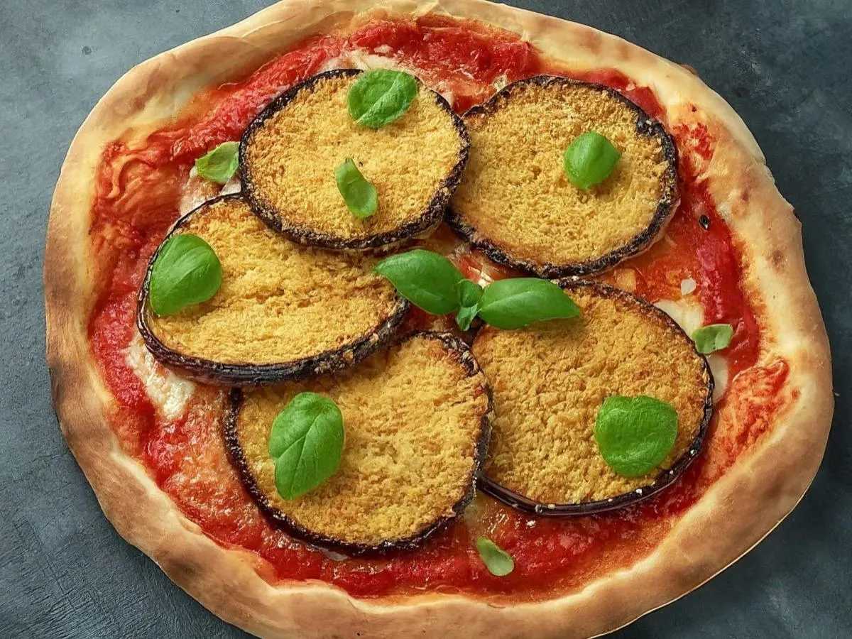 Large Vegan Eggplant Parm - NO CHEESE Pizza