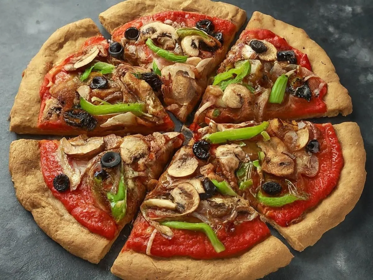 Large GF Vegan Traditional Veggie - NO CHEESE Pizza
