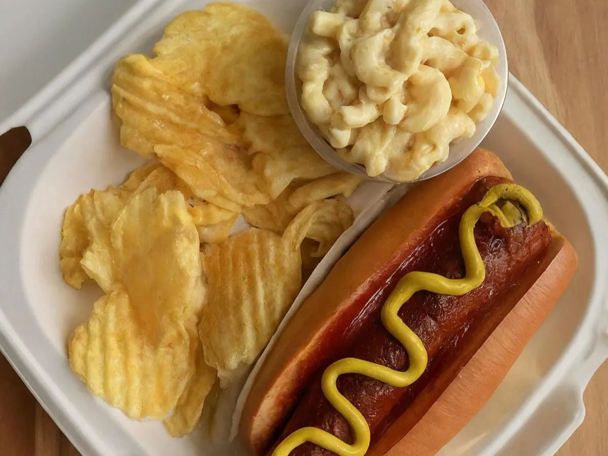 Vegan Hot Dog Meal