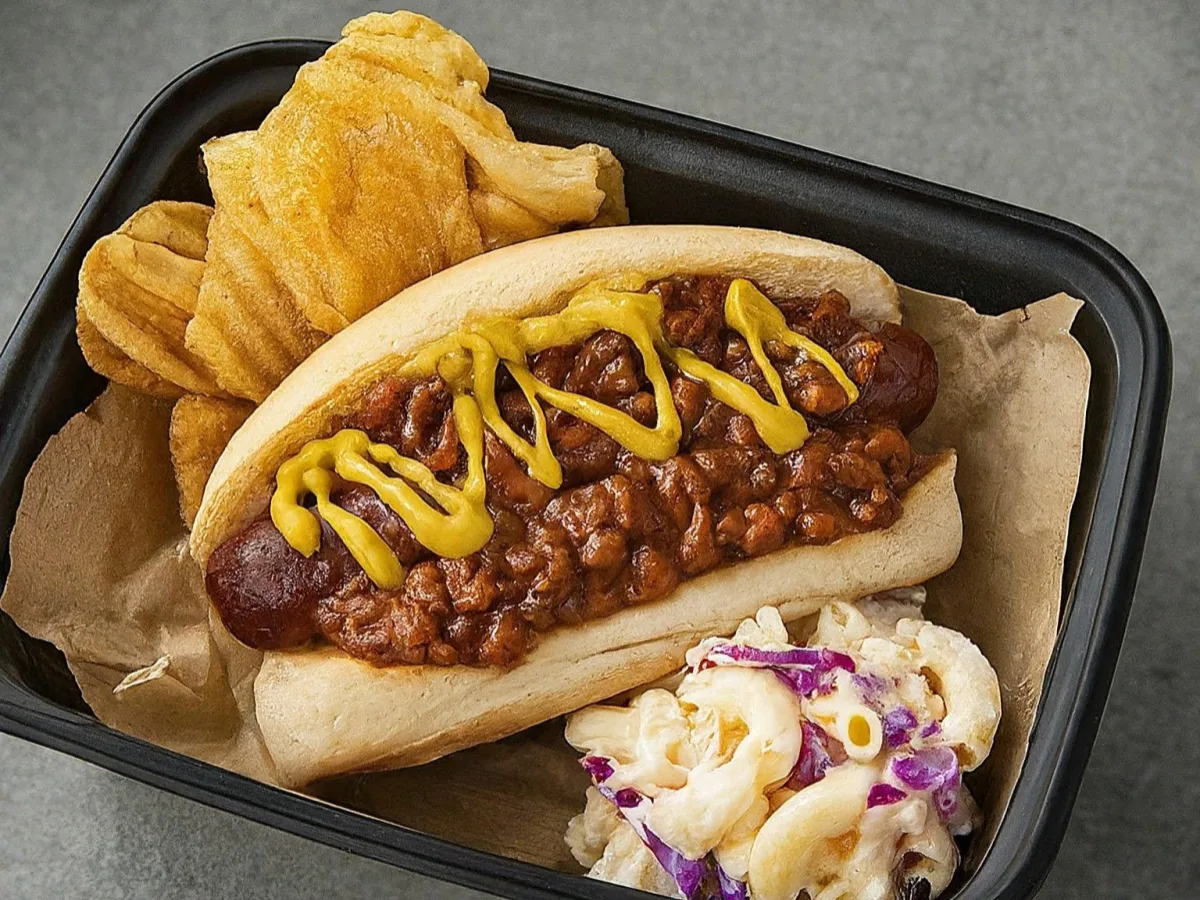 Vegan West Virginia Hot Dog Meal