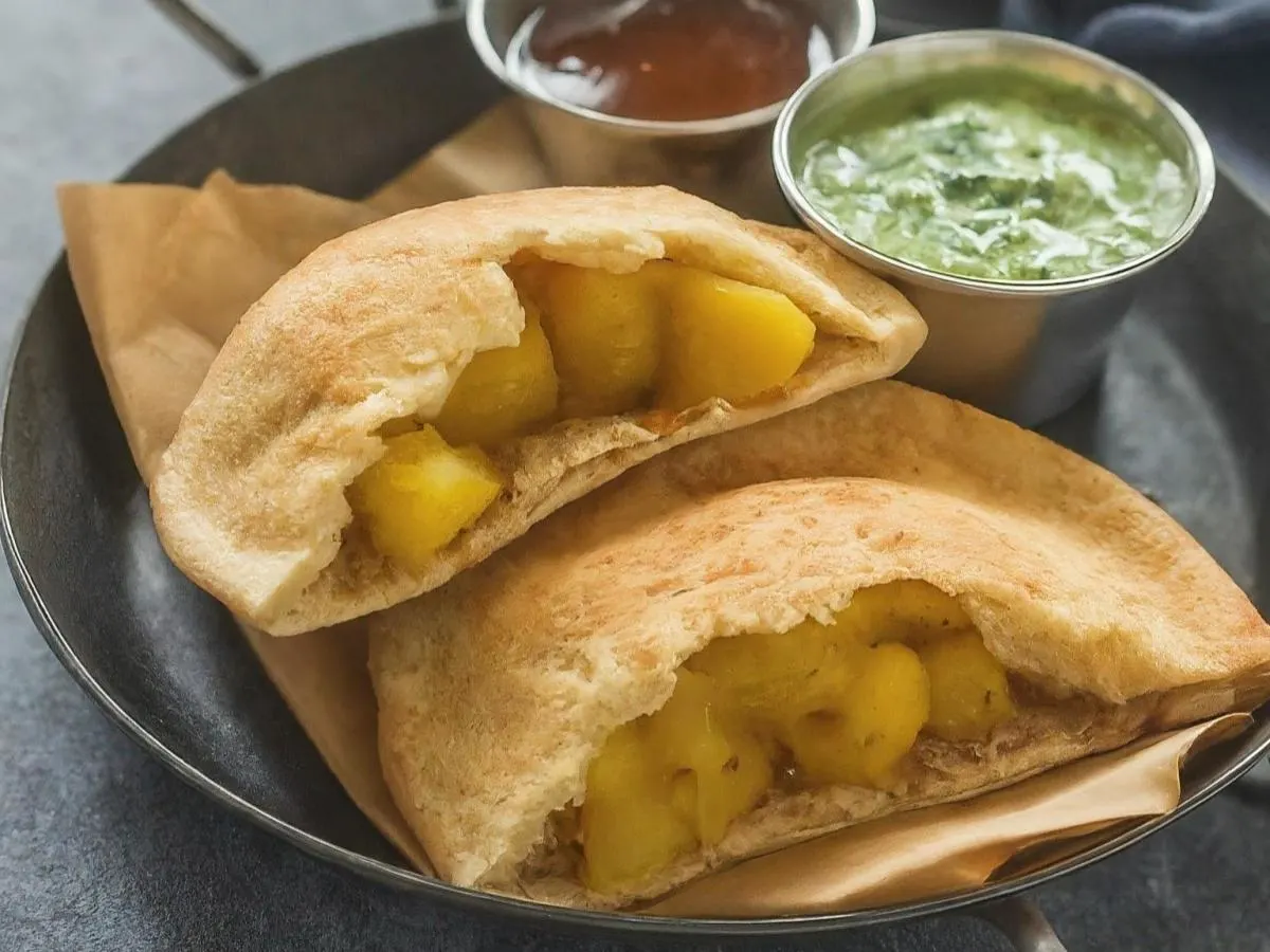 Side of Aloo Naan and Chutney Side of Aloo Naan and Chutney