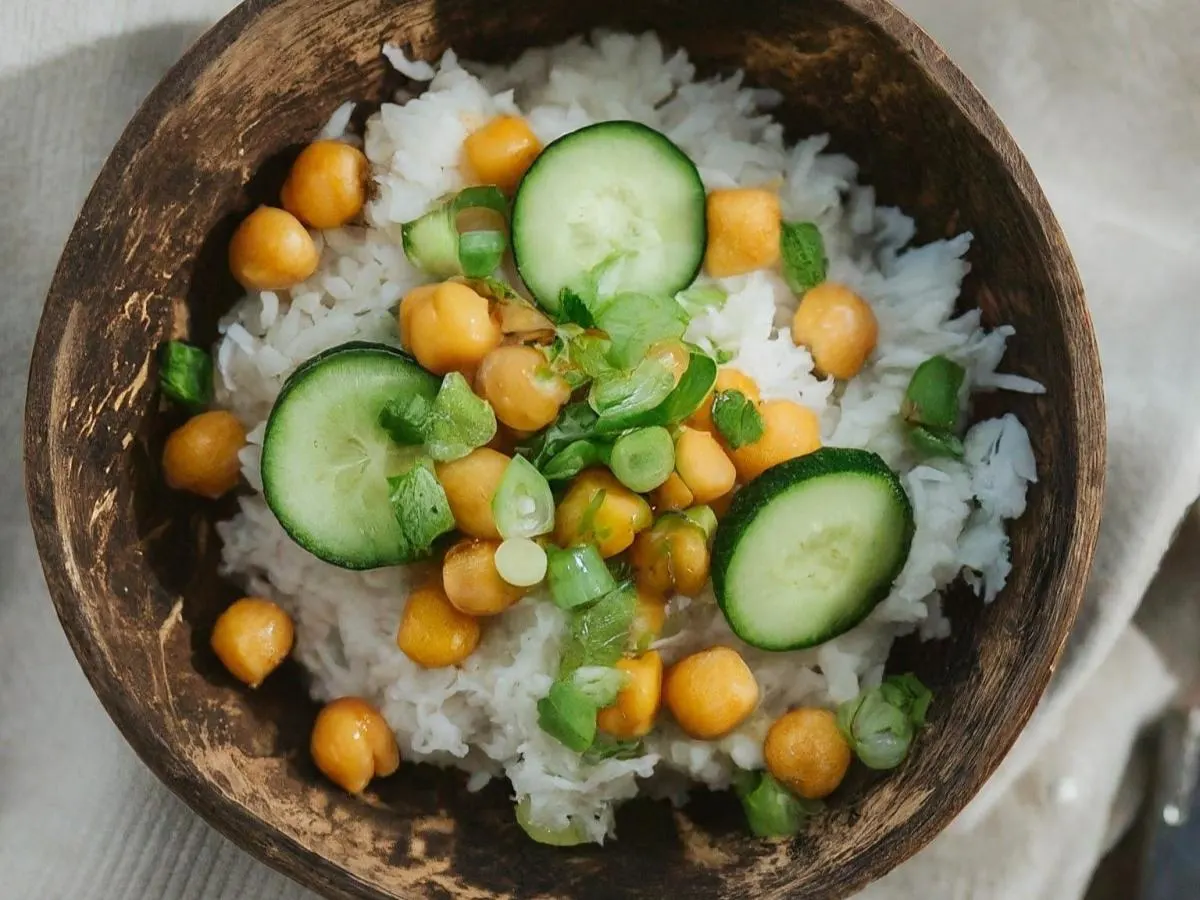 Chickpeas over Coconut Rice [Large]
