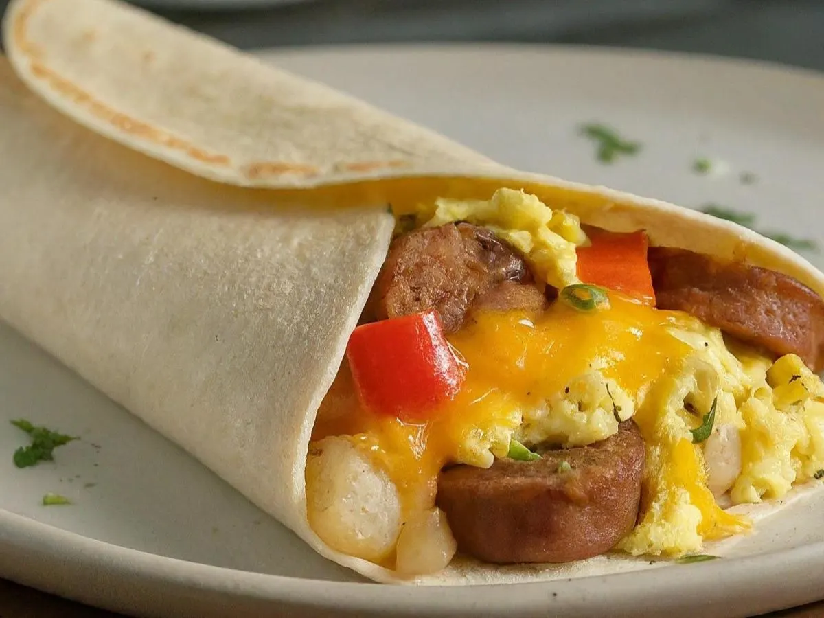 Gluten Free Chicken Apple Sausage Breakfast Burrito Gluten Free Chicken Apple Sausage Breakfast Burrito