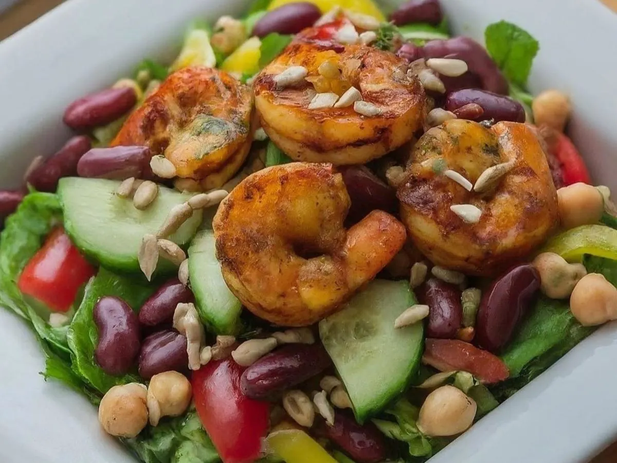 Jerk Shrimp Entree Salad Jerk Shrimp Entree Salad