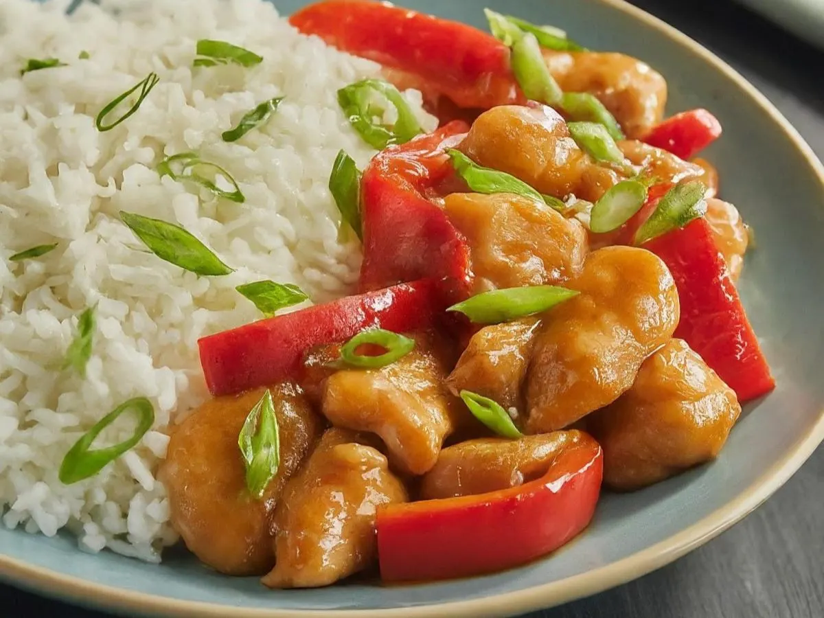 Orange Chicken & Rice Orange Chicken & Rice
