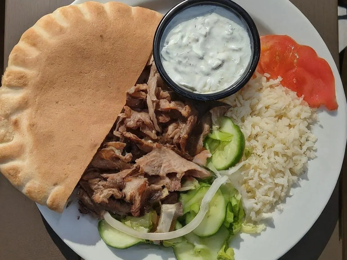 Lamb & Beef Gyro Boxed Meal Lamb & Beef Gyro Boxed Meal