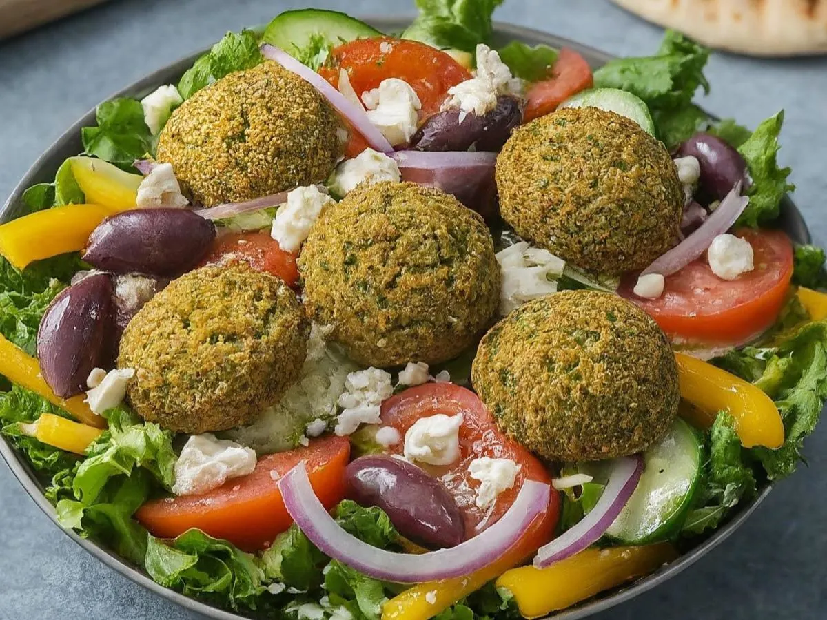 Falafel Greek Salad Falafel Greek Salad