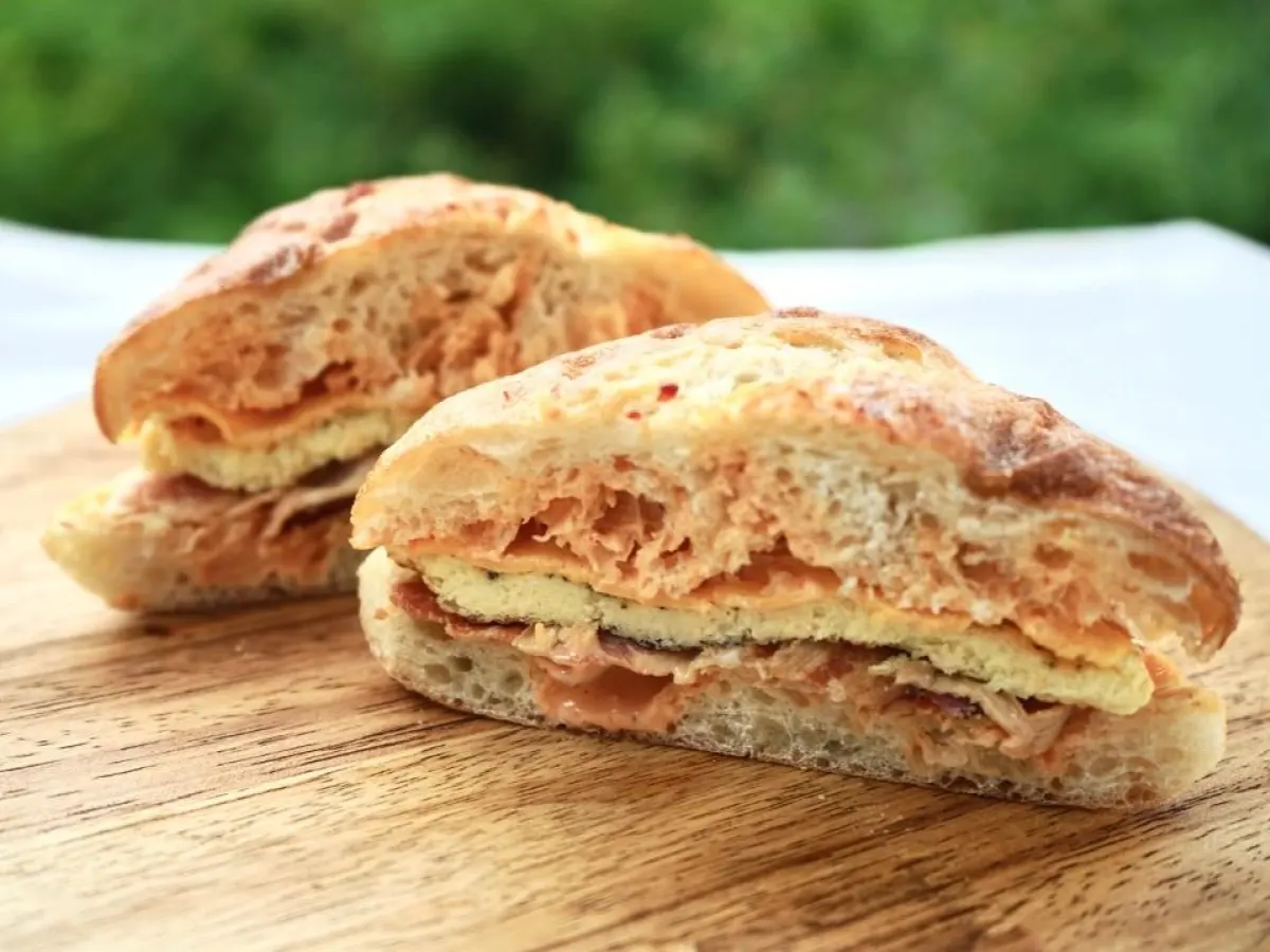 Bacon, Egg, and Cheese Breakfast Sandwich