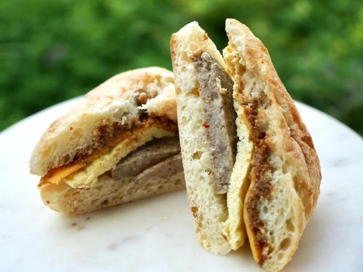 Sausage, Egg, and Cheese Breakfast Sandwich