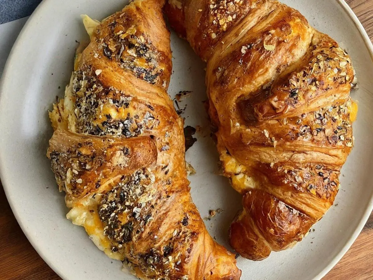Cheesy Everything Croissant