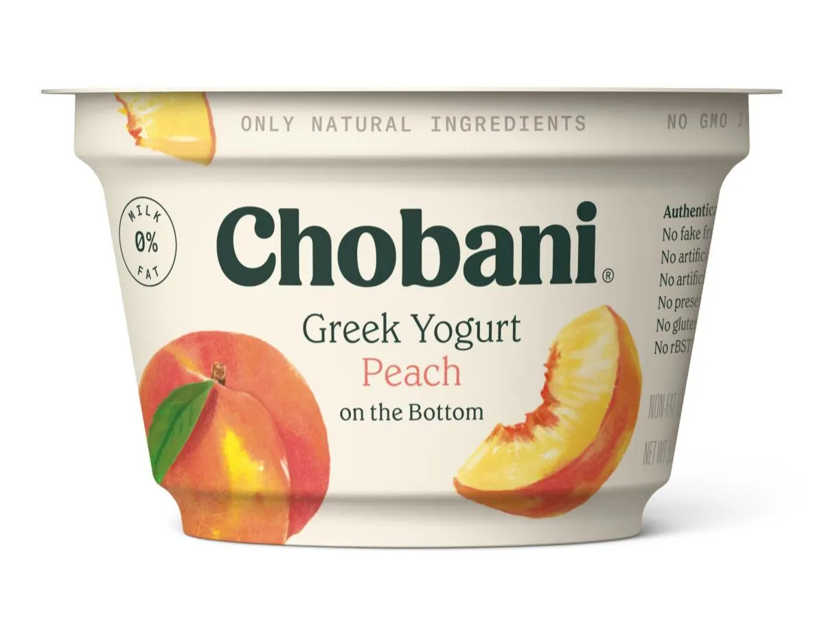 Chobani Greek Yogurt Peach Chobani Greek Yogurt Peach