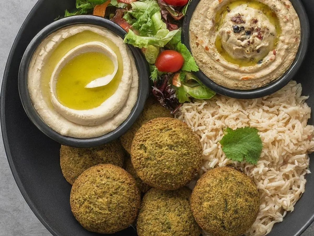 Vegan Falafel & Dolma Combo Plate (Gluten Free) Vegan Falafel & Dolma Combo Plate (Gluten Free)